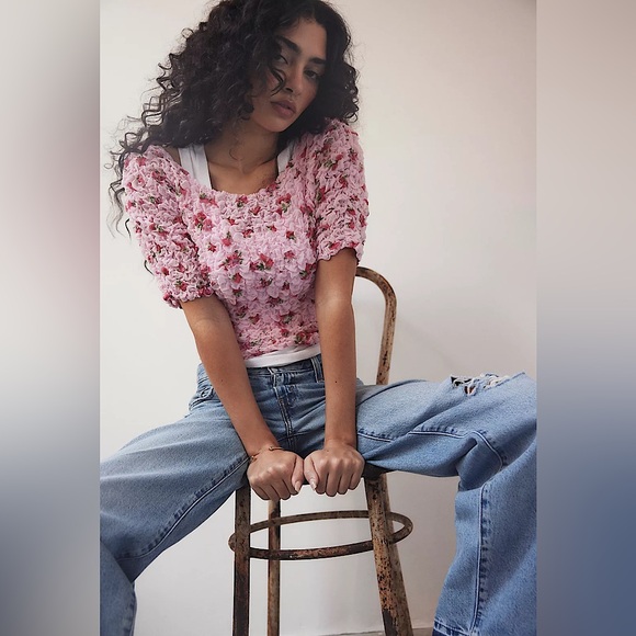 NEW Free People Rosie Posie Top - Picture 13 of 15